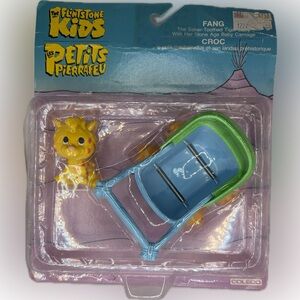 VINTAGE 1986 COLECO FLINTSTONES KIDS FANG SABER TOOTH TIGER FIGURE NEW N PACKAGE